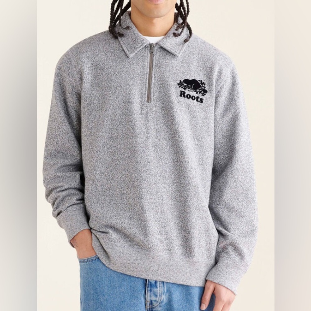ROOTS Organic Original Half Zip Polo